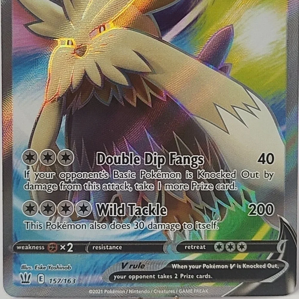 Stoutland V 157/163 Full Art Ultra Rare 2021 Pokemon Battle Styles NM